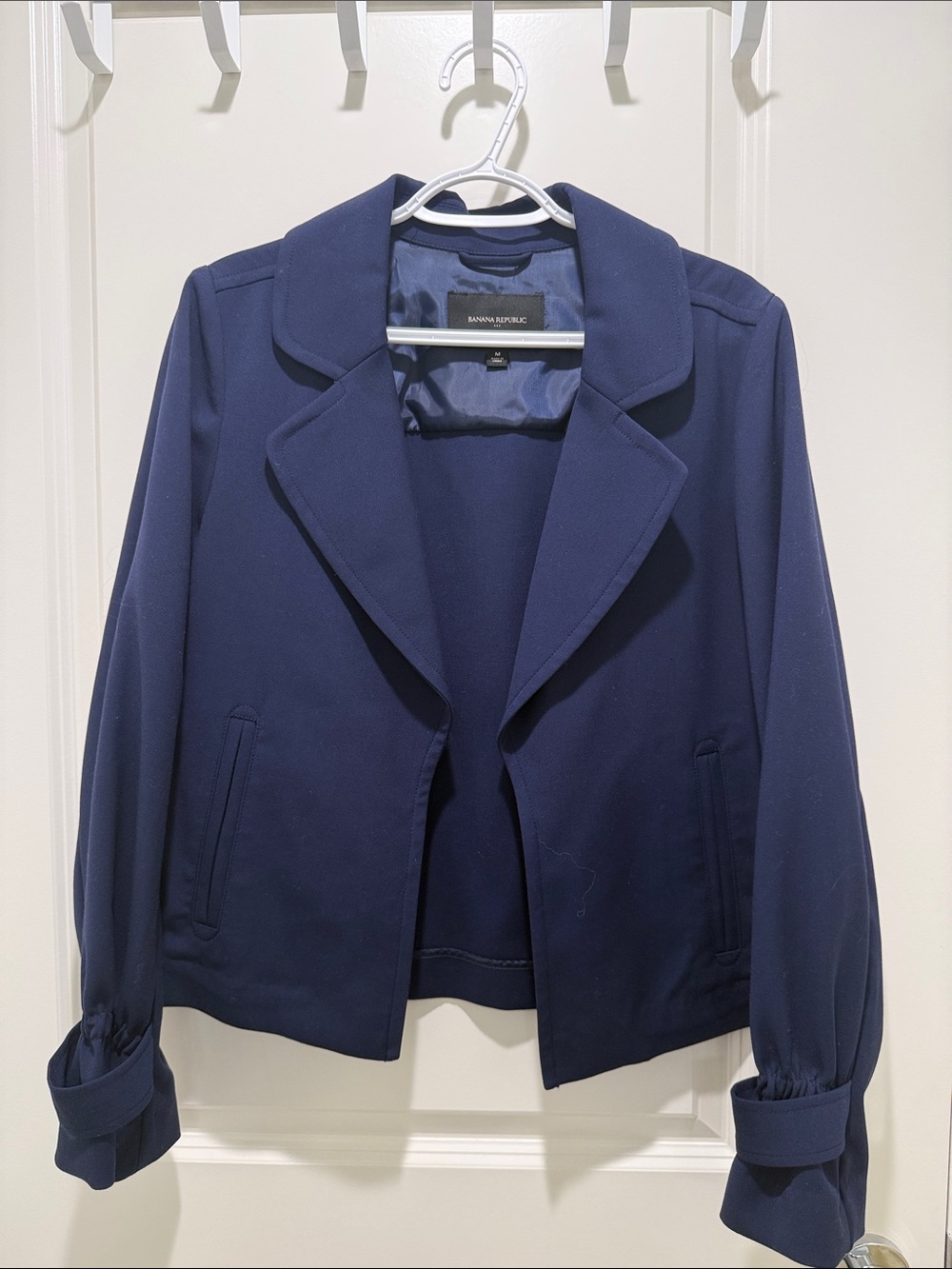 Banana Republic Factory Navy Open-Front Women's Blazer Jacket